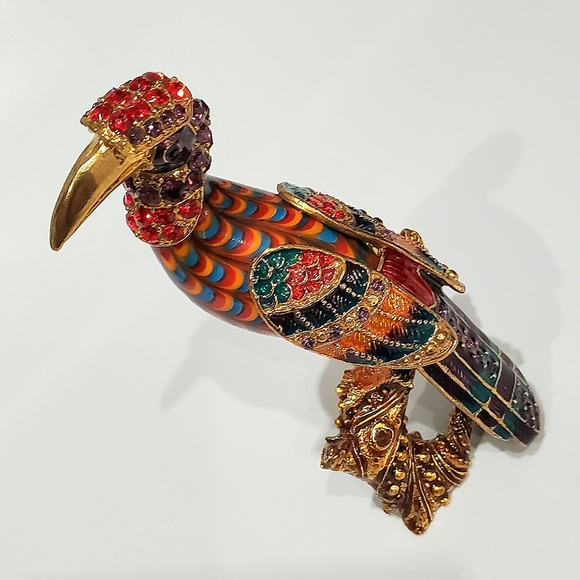 Fitz & Floyd Cleopatra Bird Guild Collection Figurine Swarovski Crystals - Picture 6 of 16